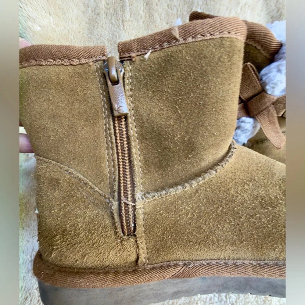 KOOLABURRA‎ BY UGG VICTORIA MINI GIRLS PULL ON Chestnut Winter Boots Sz 3 GUC